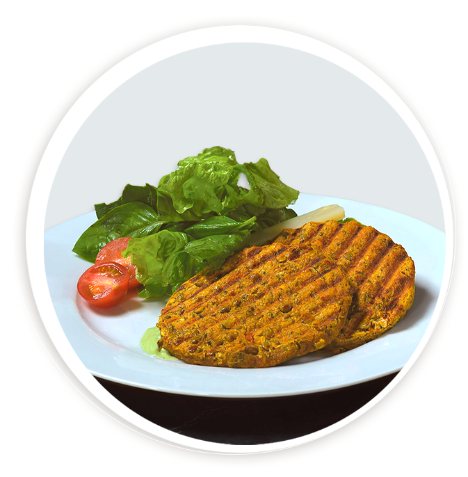 Hamburguesa de Lentejas y verduras