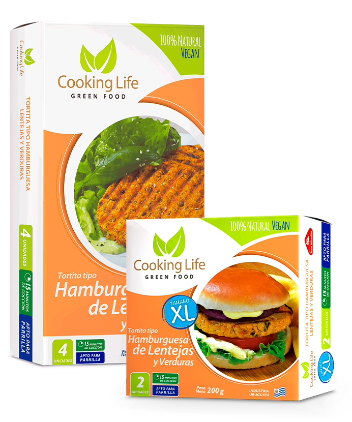 Hamburguesas de lentejas y verduras