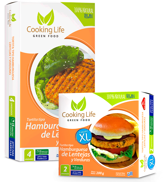 Hamburguesas de lentejas y verduras